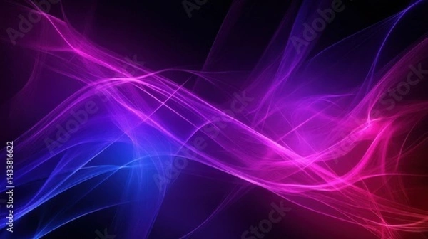 Obraz Abstract Digital Flowing Lines