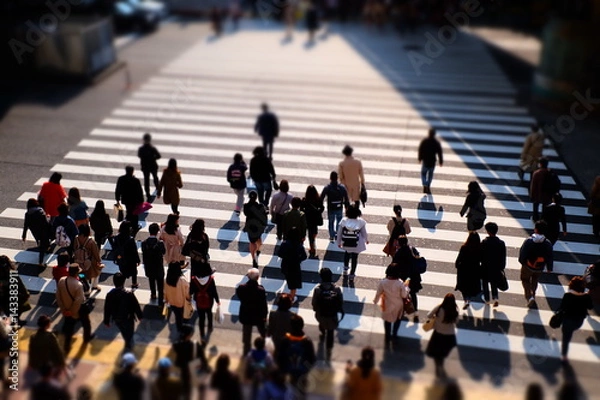 Fototapeta  歩行者
