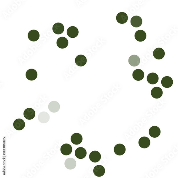 Fototapeta Abstract Random Circles