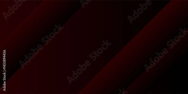 Obraz Red and black vector 3d futuristic tech glow and shinning line simple modern abstract banner. Vector