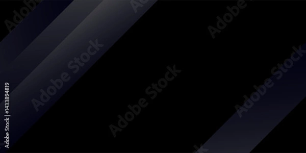 Fototapeta modern Black abstract background. Elegant dark diagonal shape elements. Modern luxury grey gradient graphic design.