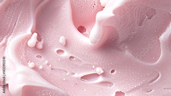 Fototapeta background with strawberry ice cream texture