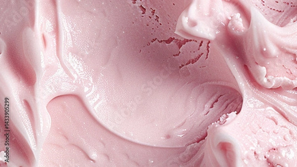 Fototapeta background with strawberry ice cream texture