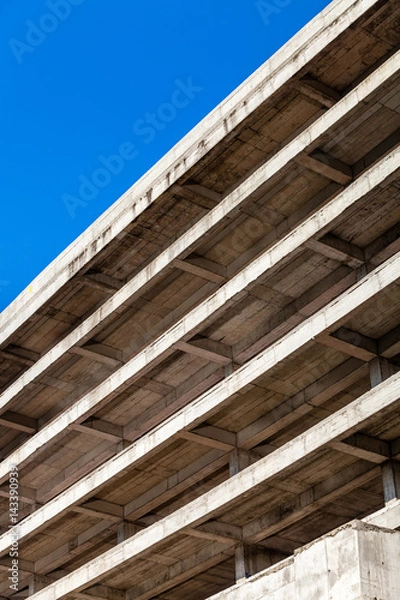 Obraz Modern concrete building structure under construction