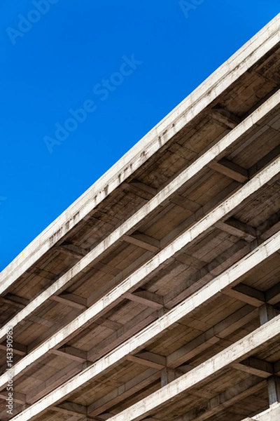 Obraz Modern concrete building structure under construction