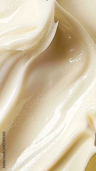 Fototapeta cream of cream, close up of cream texture background 