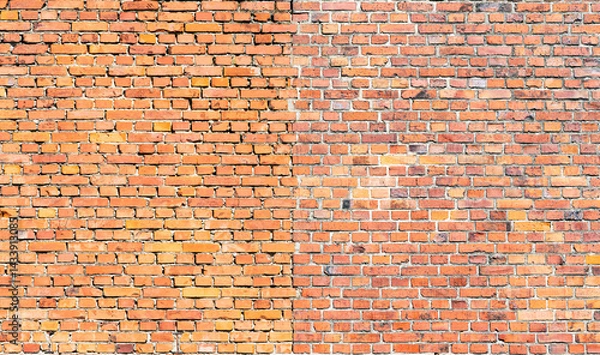 Fototapeta background with bricks close up