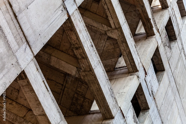 Obraz Modern concrete building structure under construction