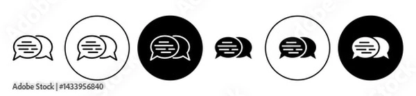 Fototapeta Testimonial icon solid illustration, pictogram isolated on white design element.