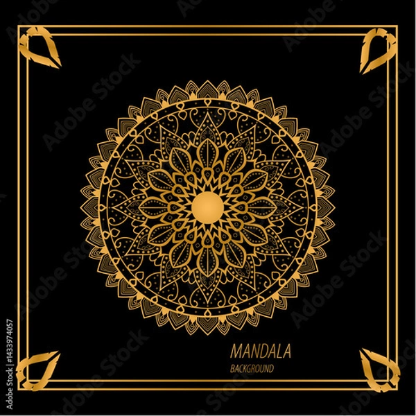 Fototapeta luxury mandala decorative and modern mandala design element.