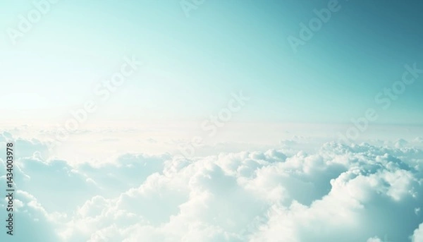 Obraz 파란색하늘몽환적구름배경