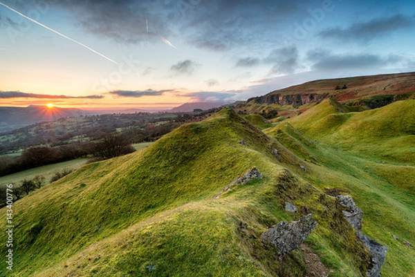 Obraz Wschód słońca w Brecon Beacons