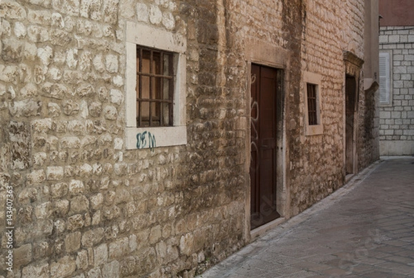 Fototapeta Alte Steinwand in Zadar.