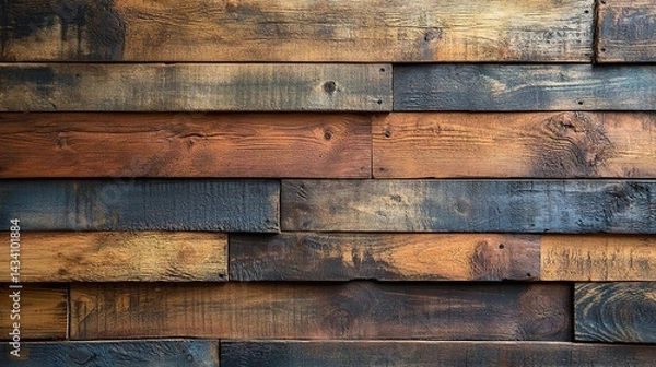 Obraz Rustic Reclaimed Wood Wall Paneling Texture