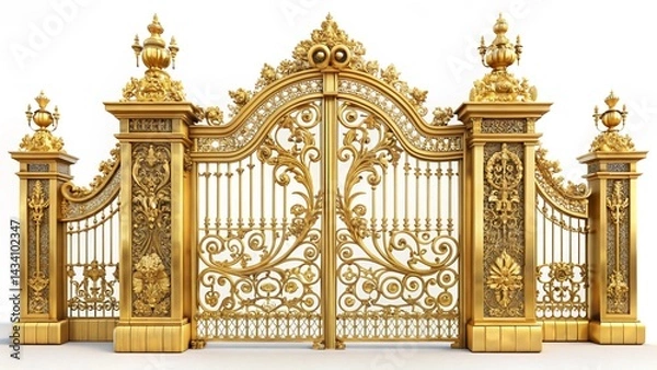 Obraz golden gates on white 
