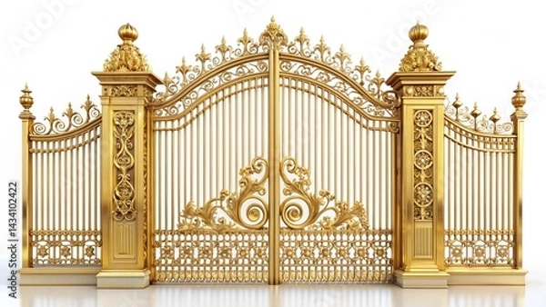 Obraz golden gates on white 

