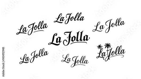 Fototapeta La Jolla Logo Set 01