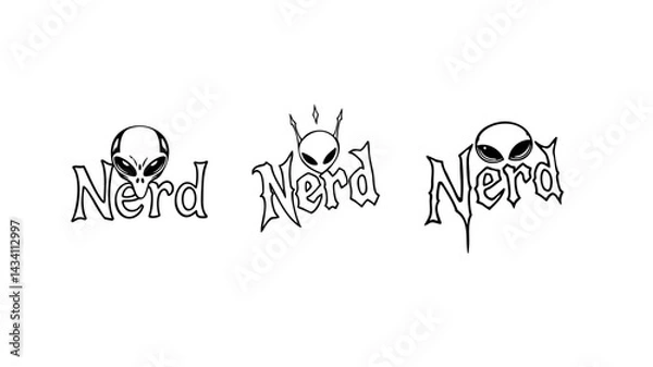 Fototapeta Nerd Logo Vector Set 01