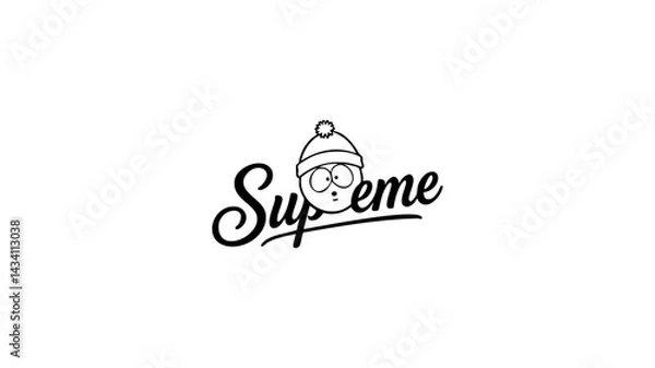 Obraz Supreme Knockoff Logo South Park