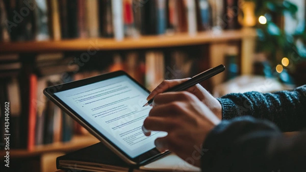 Obraz hand holding books