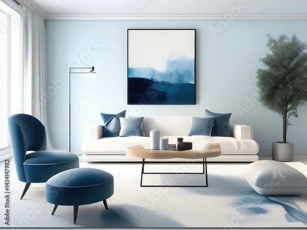 Fototapeta modern living room interior