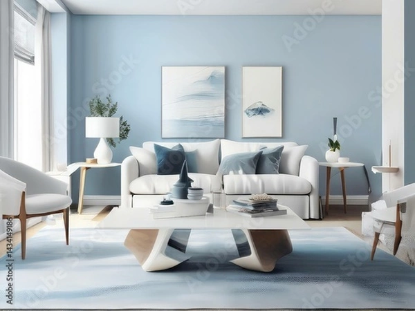 Fototapeta modern living room interior