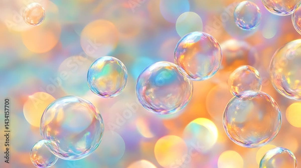 Fototapeta abstract background with bubbles