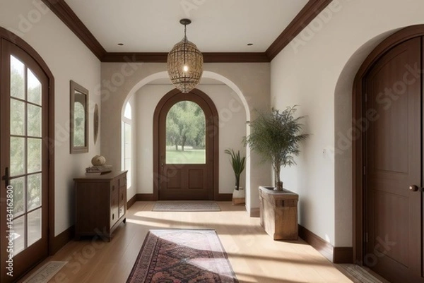 Fototapeta mediterranean boho interior design