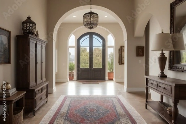 Fototapeta mediterranean boho interior design