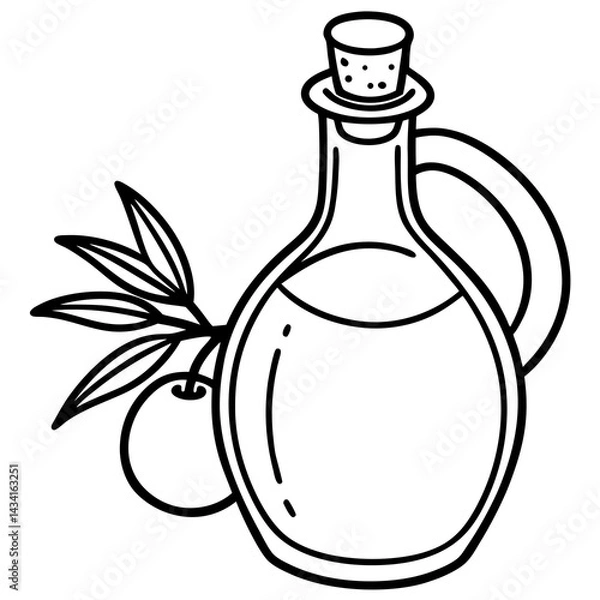 Obraz olive oil bottle