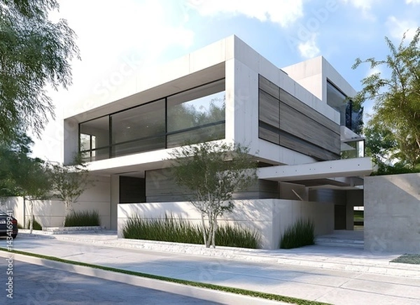 Obraz modern office building in the park