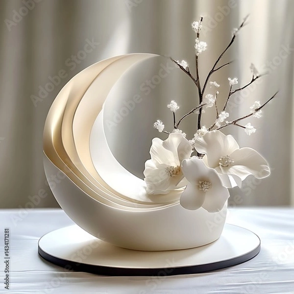 Obraz white vase on a white background