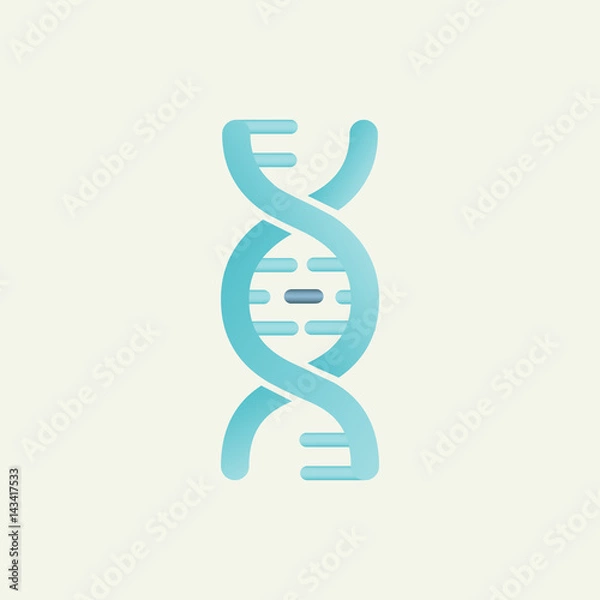 Obraz DNA mutation genetic vector sign