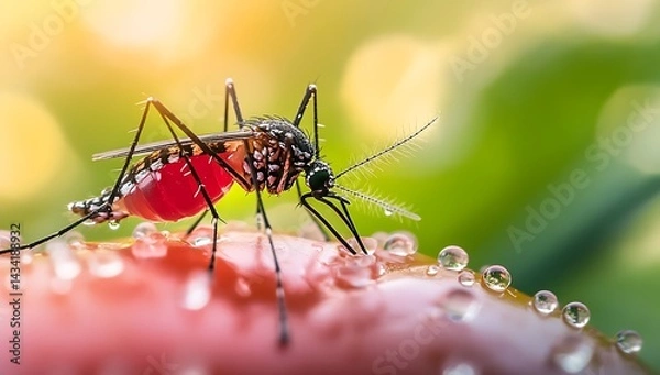 Fototapeta Nature and Insect with Earth Globe Sphere on Mossy Forest Floor - Eco Concept
