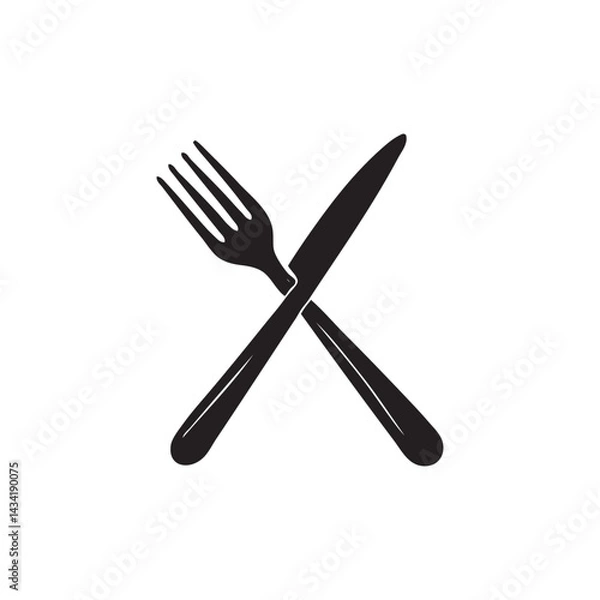 Fototapeta knife and fork