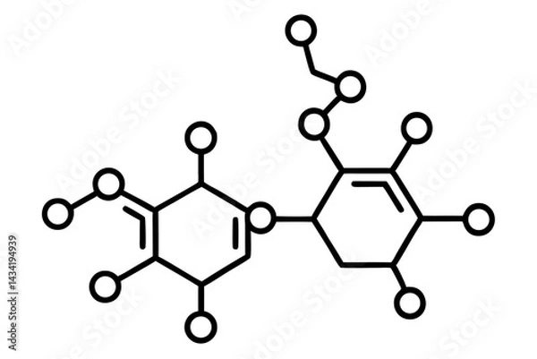 Fototapeta  Basic Organic Molecules (Methane, Ethane, Propane) - Chemistry Vector
