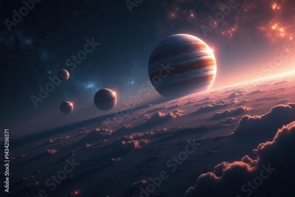 Fototapeta Planetary Alignment