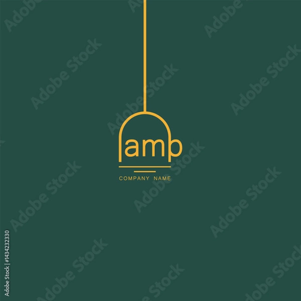 Obraz Electric Logo. Linear Light Bulb with Rays isolated. Usable for Business, Electricity, Industrial and Technology Logos. Flat Vector Logo Design Template Element.