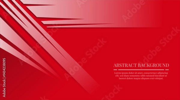 Obraz abstract background white object plate on red base