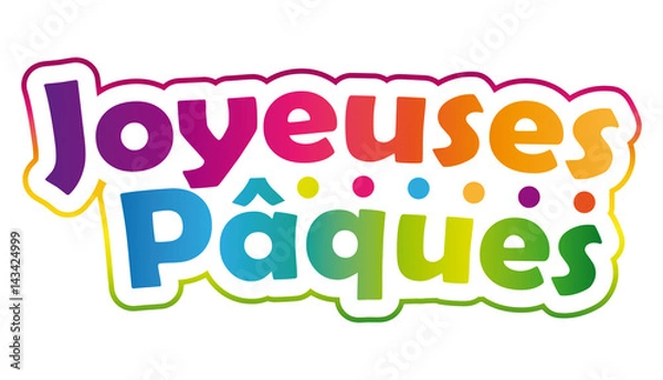 Fototapeta Joyeuses Pâques.