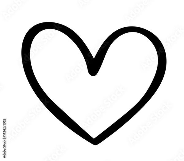 Obraz Heart outline love svg