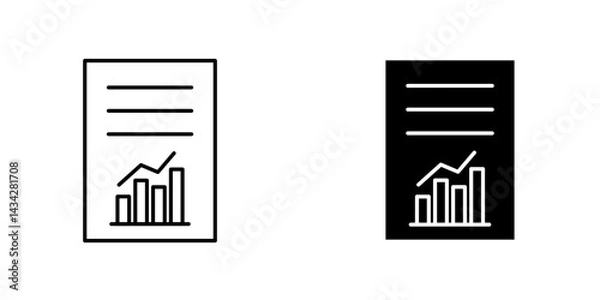 Fototapeta Report icon vector solid logo illustration. Flat and line style for graphic design, Website