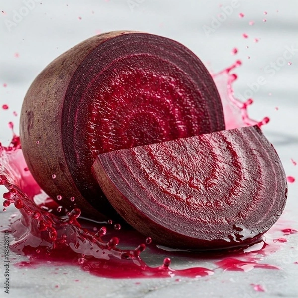 Fototapeta red onion on white background