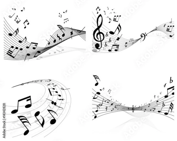 Fototapeta notes set