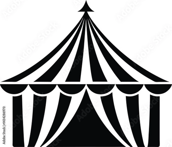 Obraz circus tent isolated on white