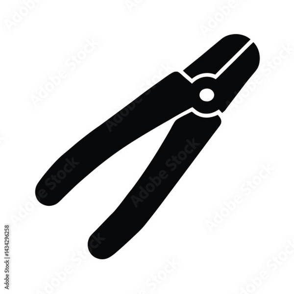 Obraz nail clipper icon silhouette vector illustration