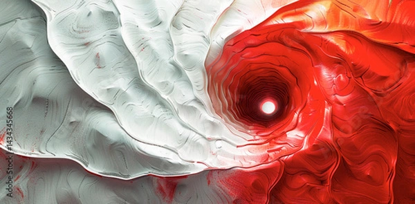 Fototapeta The image of a colorful spiral illustration,Generated AI
