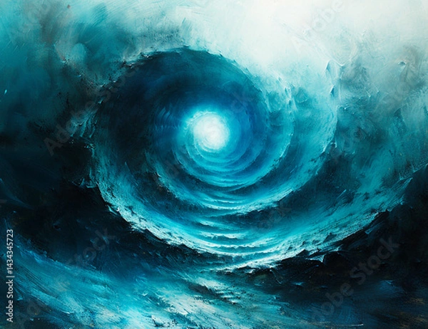 Fototapeta The image of a colorful spiral illustration,Generated AI