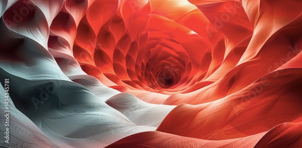 Fototapeta The image of a colorful spiral illustration,Generated AI