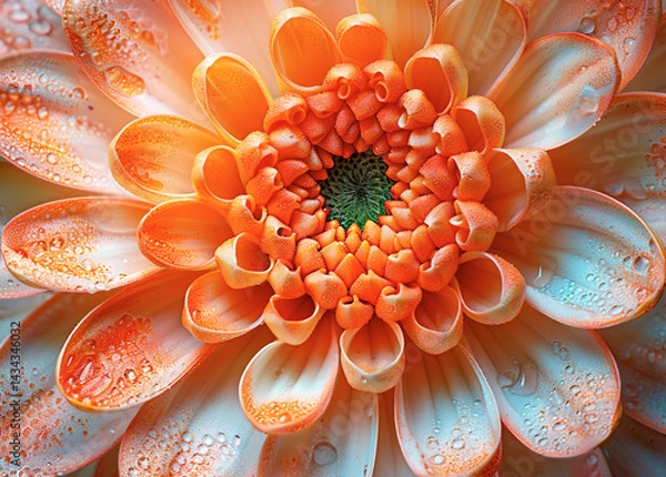 Fototapeta Background illustration with flowers for holiday cards,Generated by AI